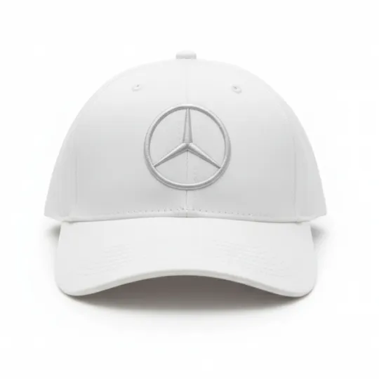 Mercedes-Benz White Cap with Star Logo